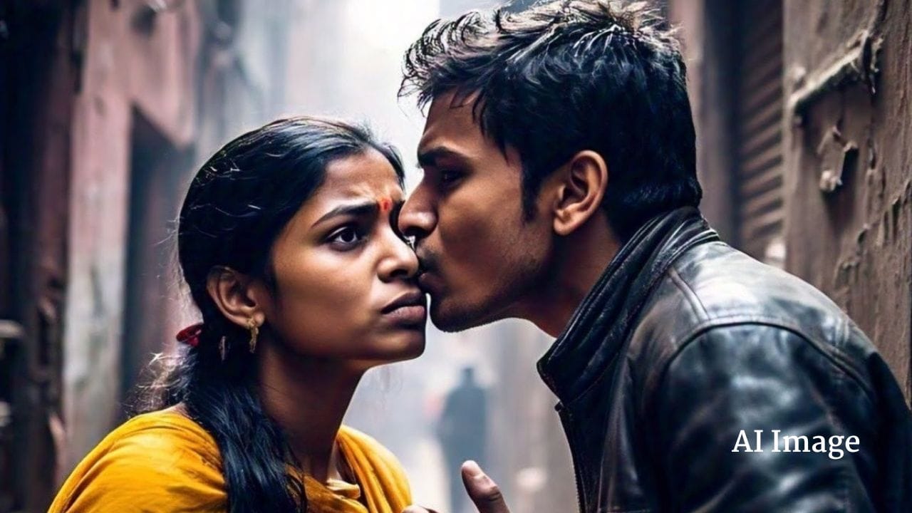चोर को कुछ नहीं मिला तो महिला को KISS करके भाग गया