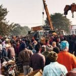 रामगढ़ में सड़क हादसा: 3 स्कूली बच्‍चे समेत 4 की मौत, 12 घायल