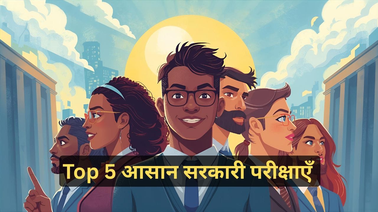 Top 5 आसान सरकारी परीक्षाएँ | शुरुआती छात्रों के लिए सबसे सरल सरकारी जॉब्स