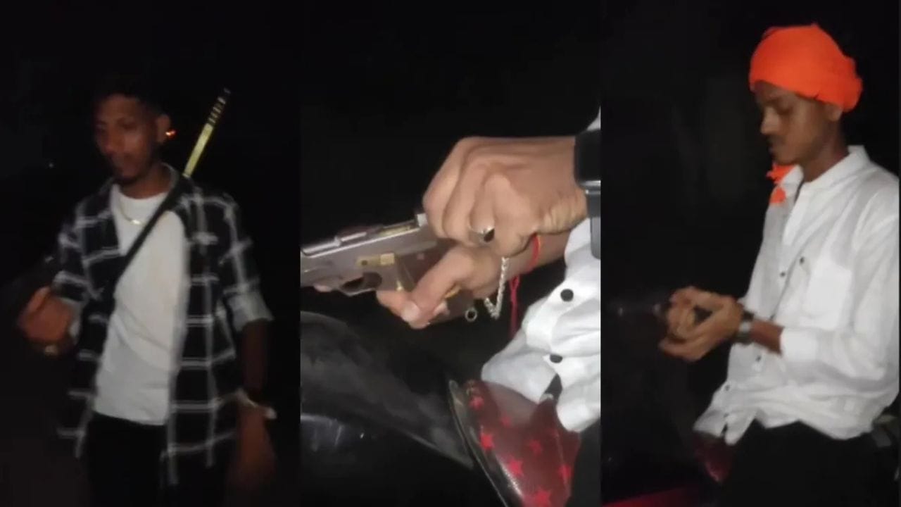 चक्रधरपुर: ब्राउन शुगर पैडलर मुकेश साह का वायरल वीडियो, पिस्टल से हवाई फायरिंग