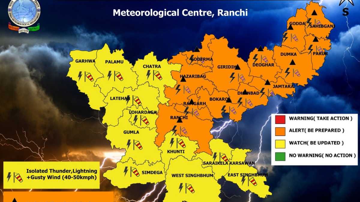 सावधान! झारखंड में भीषण लू के बीच अब ओले गिरने की चेतावनी, अगले 72 घंटों में पलटेगा मौसम का मिजाज