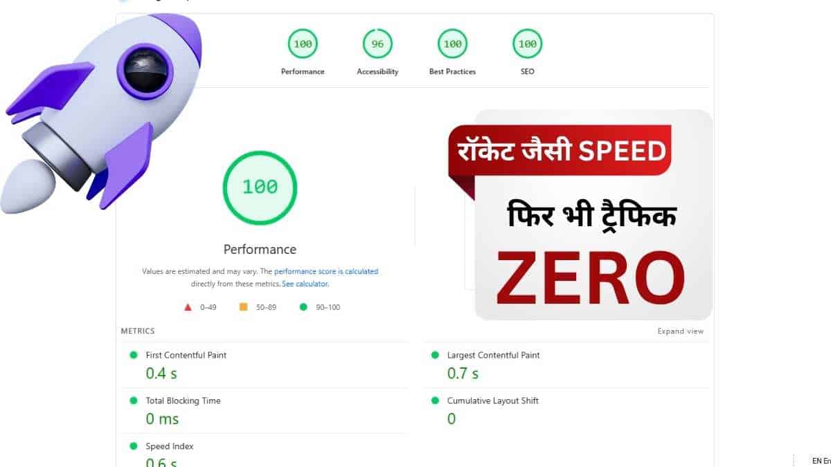 Google Core Web Vitals स्पीड के बाद भी क्यों डूबा ट्रैफिक