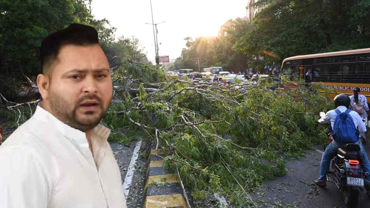 पटना में तबाही: 30 मिनट की आंधी ने उजाड़ दी राजधानी, 4 की मौत, तेजस्वी यादव बाल-बाल बचे