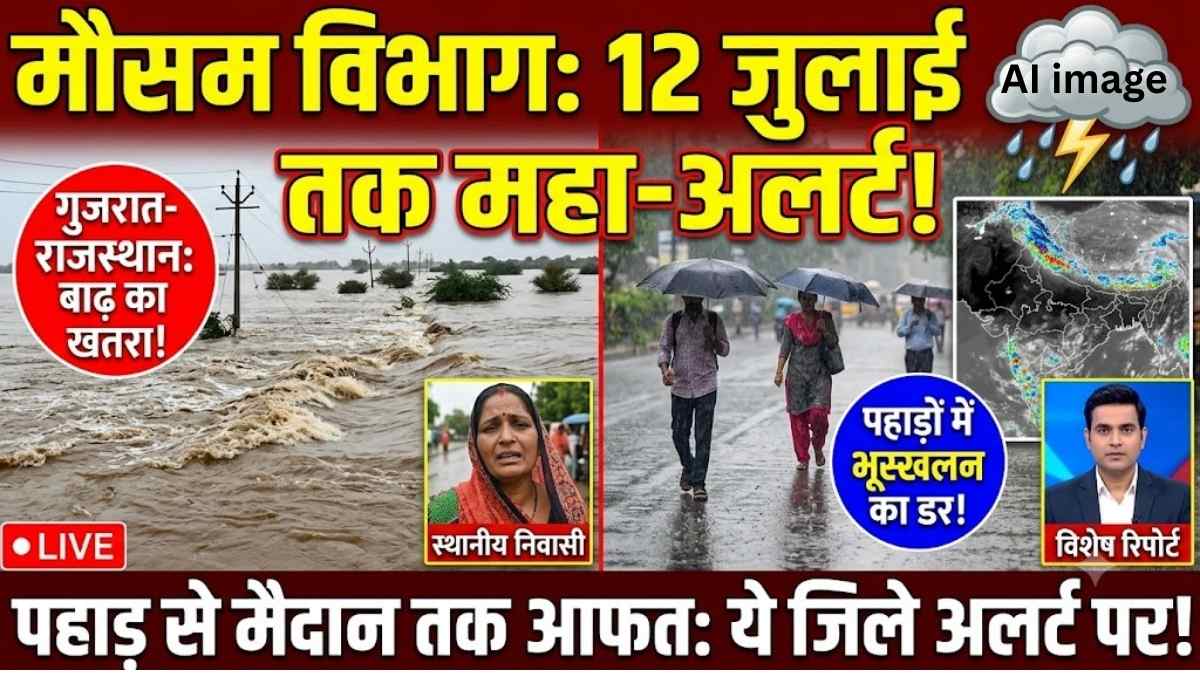 मानसून का महाअलर्ट: 12 जुलाई तक इन राज्यों में मचेगी तबाही?