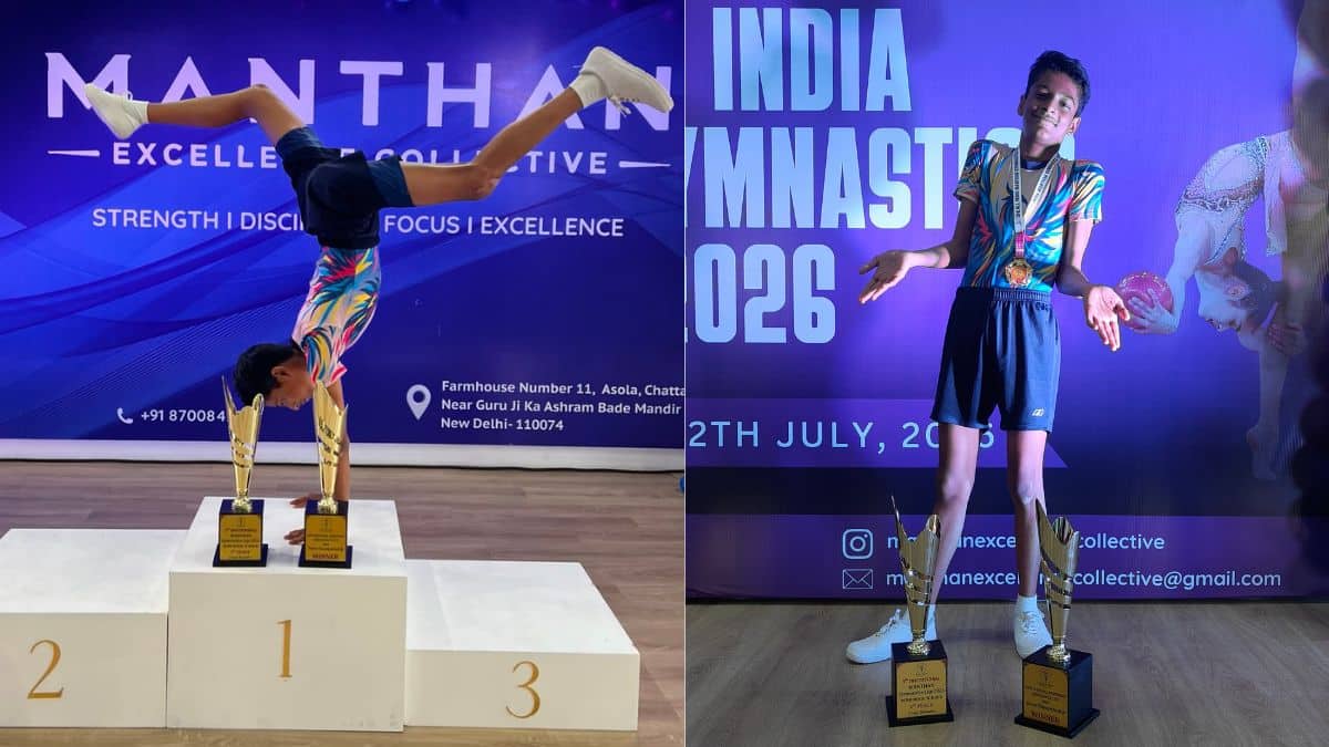 टूटे पैर से भी नहीं डिगा हौसला, पृथ्वी ने जिम्नास्टिक में जीता गोल्ड