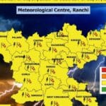झारखंड में मौसम का हाई अलर्ट: अगले 24 घंटे भारी बारिश की चेतावनी