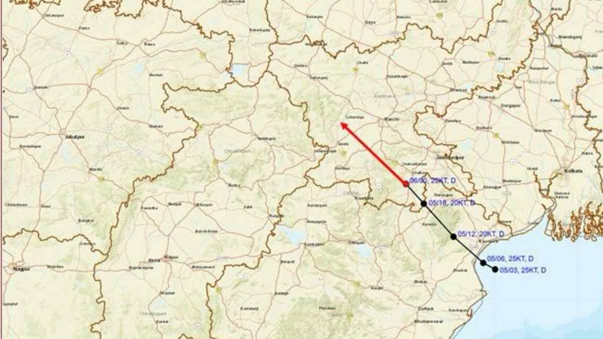 झारखंड-ओडिशा में भारी आफत: 8 किमी की रफ्तार से बढ़ा अवदाब, रेड अलर्ट जारी