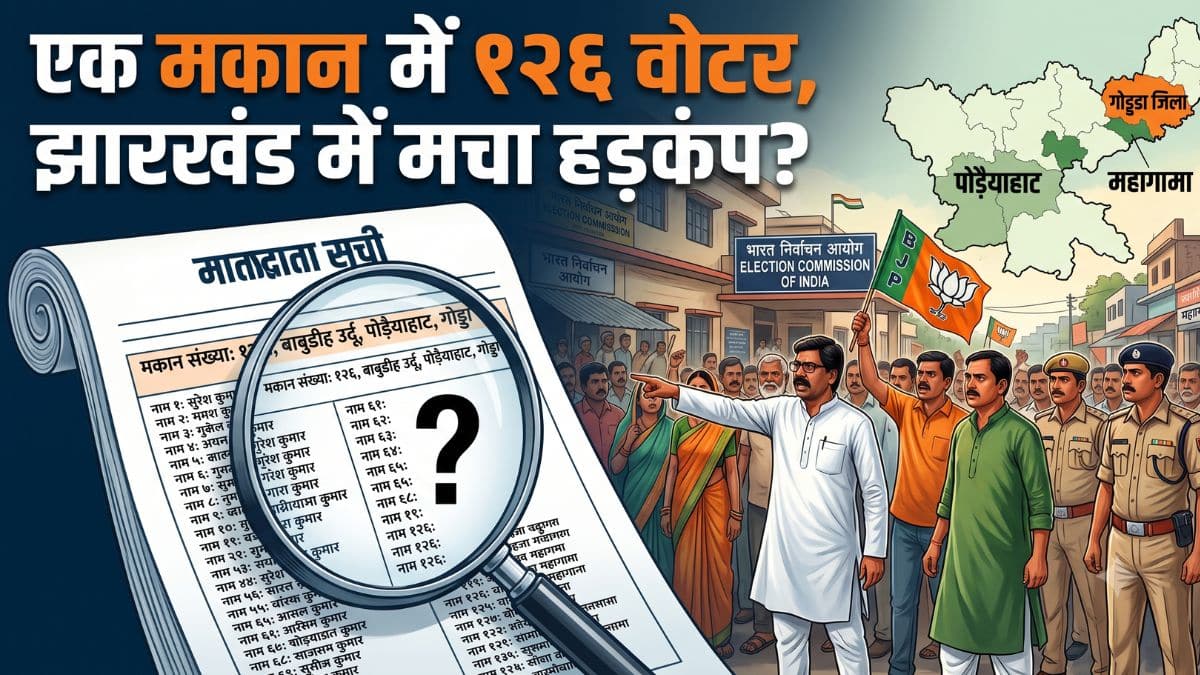 एक मकान में 126 वोटर, झारखंड में क्यों मचा हड़कंप?