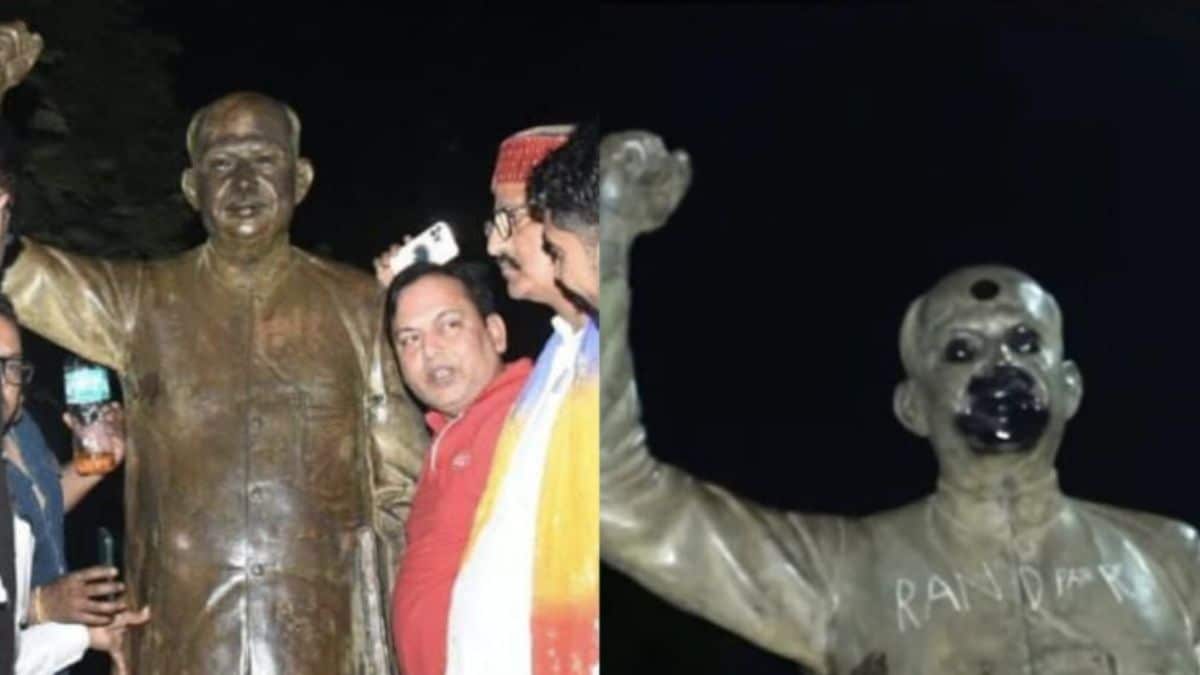 रांची में श्यामा प्रसाद मुखर्जी की प्रतिमा पर कालिख, भारी बवाल