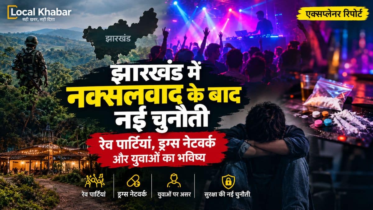 झारखंड के जंगलों में नक्सलवाद के बाद नई चुनौती: रेव पार्टियां, ड्रग्स नेटवर्क और युवाओं का भविष्य